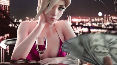 Jugando al sexo con Mercy Blanca en una noche de citas [Fpsblyck] Subtitulado en español por Nekobot