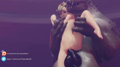 3D Innocent Girl Gets Fucked By Big Lizard - A Lustful Tale of Alexandra's First Time