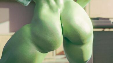 [4K] Hot n' Horny She-Hulk Twerks Her Ass Off [Creamtau]