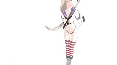 Busty Mermaid Shimakaze Gets Nailed in a Wet and Wild Marine Orgy [NSFW]