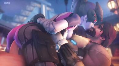 Bruh-sfm: Widowmaker Rides McCree's Cock
