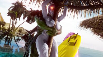 WoW-Themed Orgy with Massive Minotaurs at the Waterpark!