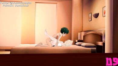 Big-dicked Deku Busts a Nut at Mitsuki's Place