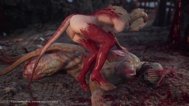 Tentacle Demon Fucks Succubus in the Ass, Gives Her Multiple Orgasms