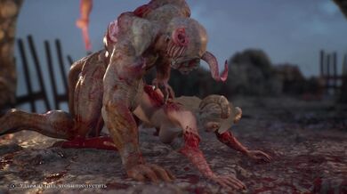 Tentacle Demon Fucks Succubus in the Ass, Gives Her Multiple Orgasms