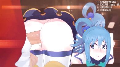 Aqua's First Lesbian Experience with Futanari Sylvia