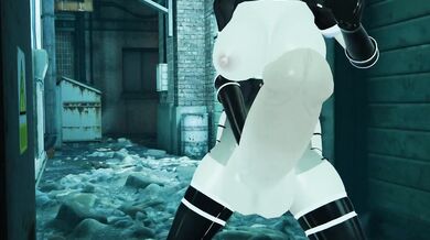 Futa Slut Gets Nailed in the Alley [Anal]