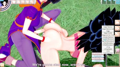 Horny Futanari Chick with a Strap-On Bangs Muscular Blonde Beauty