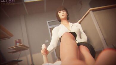 Anna's Foot Fetish Adventures as a Hot Teacher in POV