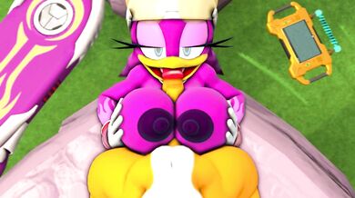 Sarah Dellen Gets Her Tits Fucked by Sonic's Tail [Wave]