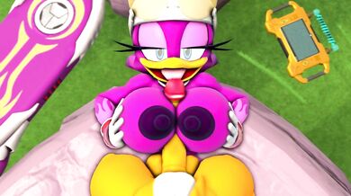 Sarah Dellen Gets Her Tits Fucked by Sonic's Tail [Wave]
