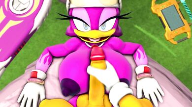 Sarah Dellen Gets Her Tits Fucked by Sonic's Tail [Wave]