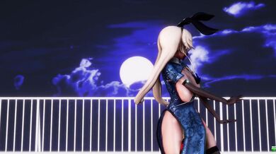 Busty Anime Babe Gets Naughty in High-Res Rave 'Em Up!