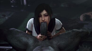 Mr.X's Hard Cock Sucked By Ada's Wet Mouth
