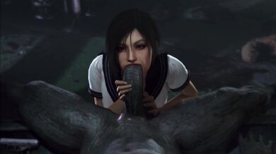 Mr.X's Hard Cock Sucked By Ada's Wet Mouth
