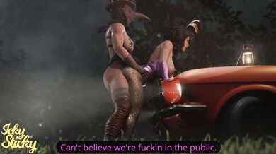 Slutty Witch Gets Sticky and Icky on Halloween