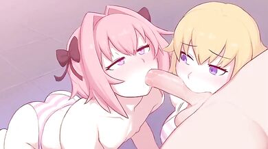 Jeanne's Slutty Sucking Obsession with Astolfo's Massive Dong in 'Oral Fixation'
