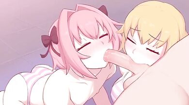 Jeanne's Slutty Sucking Obsession with Astolfo's Massive Dong in 'Oral Fixation'