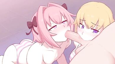 Jeanne's Slutty Sucking Obsession with Astolfo's Massive Dong in 'Oral Fixation'