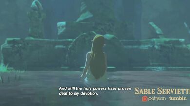 Zelda's Wet and Messy Handjob from Link