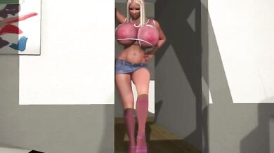 Horny Bimbos Explore Their Sexuality in 3D Adventure