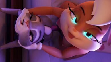 Judy & Lola's Wigfritter Fuck Fest Against the Wall