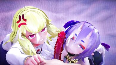 EverMilk's Takamiya Rion and Rindou Mikoto Gangbang Orgy