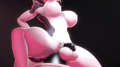 Anal Cum-Filled Cage: Big Dildo Rapes Scarlena3D (1080p)