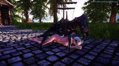 2B's Tempting Encounter with a Chaurus