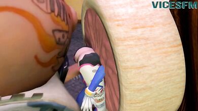 Tied-up D.Va Gets Ravaged by a Big Dick in 'Bondage Fuck' on Vicesfm