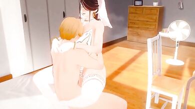 Big-tittied MILF gets banged in MMD Hentai!