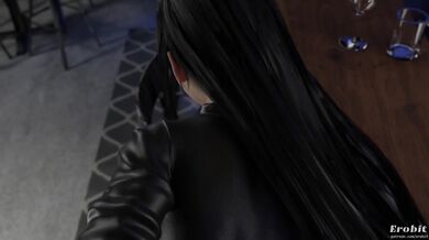 Busty Tifa Lockhart Takes It Off at the Bar in Erobit Hentai Video!