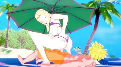 Naruto's Giant Shadow Clone Fucks Tsunade in Public