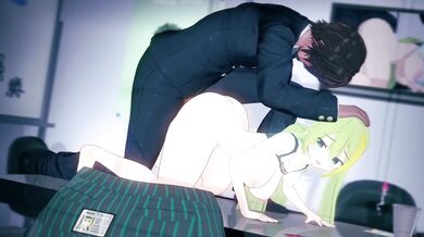 Hot secretary takes big dick in the office