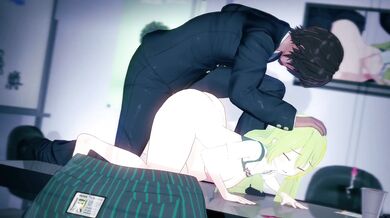 Hot secretary takes big dick in the office