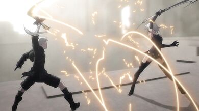 Crazy Fucking Robotic Body - Exciting Nier: Automata HMV (With a tagline: Let the metal mayhem begin!)Source: Nier: Automata Ver1.1a (With a tagline: Let the metal mayhem begin!)