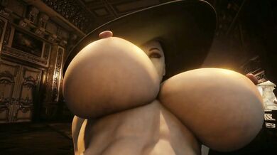 Mammoth Jugs Swaying Wildly: Lady Dimitrescu in TheDirtDen!