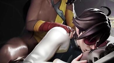 Double Teaming Vayne: Senna and Nilah's Anal Invasion