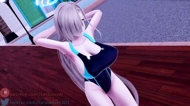 Jiggly Pussy Fucked by a Bass Licking Sir Knight: A Dream of Asuna Ichinose R-18 MMD Sex Simulation!