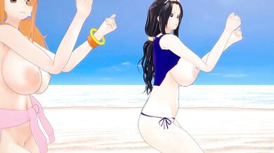 Granny Nami and Grandma Robin Get It On in 'One Piece' MILF-MMD Adventure