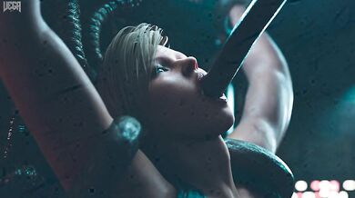 Tentacle Lover Cassie Gets Gangbanged by the Creatures of the Deep