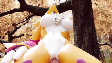 Tail-riding Renamon Furry Fuck
