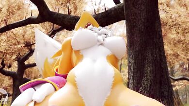 Tail-riding Renamon Furry Fuck