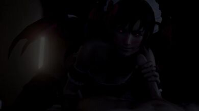 Slutty Demoness Ravishes and Enchants Marks in Lewd PMV Parody