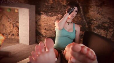 Lara's Festive Foot Fetish Frolic