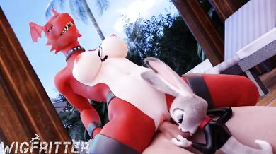 Judy's Threesome Orgy with Guilmon and the Wigfritter