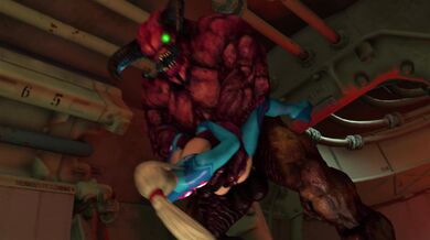 Baron's Anal Probing of Space Bounty Hunter Samus Aran