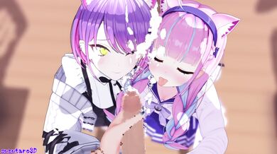 Jailbait Journey to the West: Suisei, Aqua, and Towa's Naughty Adventure with Suzutaro3D