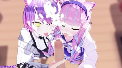 Jailbait Journey to the West: Suisei, Aqua, and Towa's Naughty Adventure with Suzutaro3D