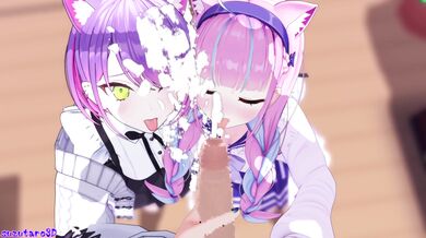 Jailbait Journey to the West: Suisei, Aqua, and Towa's Naughty Adventure with Suzutaro3D